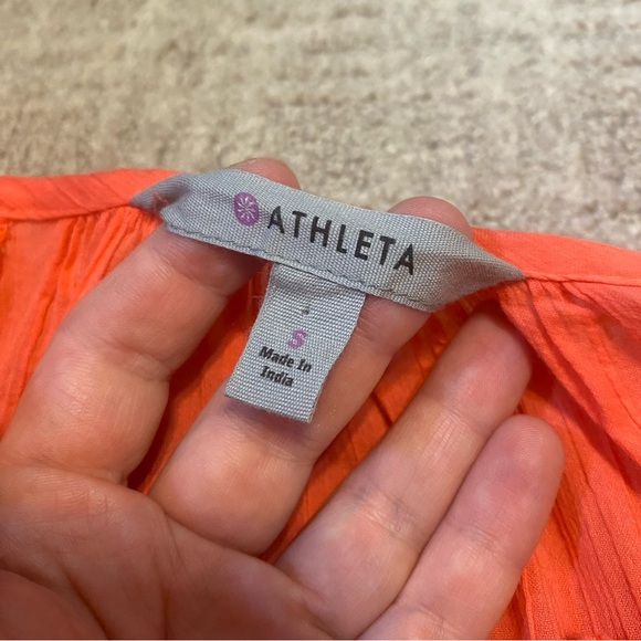 {Athleta} Mariana Tunic / Swim Cover Up - Coral Sunset ~ Size Small - Picture 4 of 16
